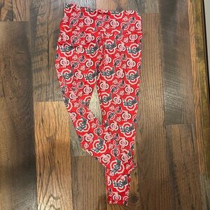 Ohio State Buckeyes Women’s Red Repeat Logo Pants